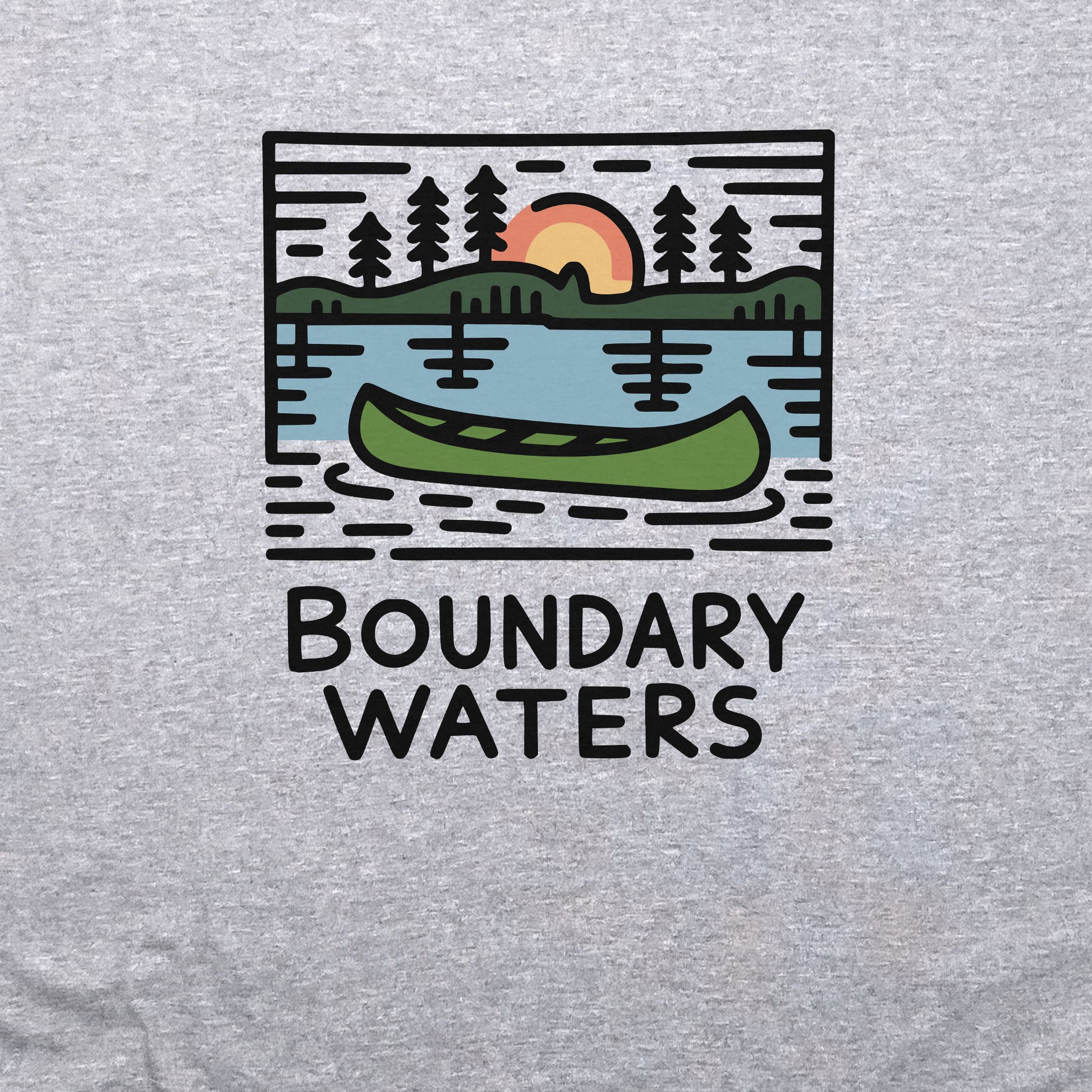 Boundary Waters Canoe Area Wilderness Crewneck Sweatshirt Adventure and Outdoors Themed Sweatshirt