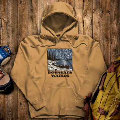 Boundary Waters Canoe Area Wilderness at Night Hoodie