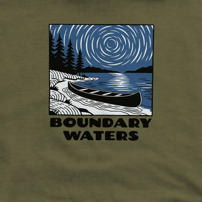 Boundary Waters Canoe Area Wilderness at Night Crewneck Sweatshirt