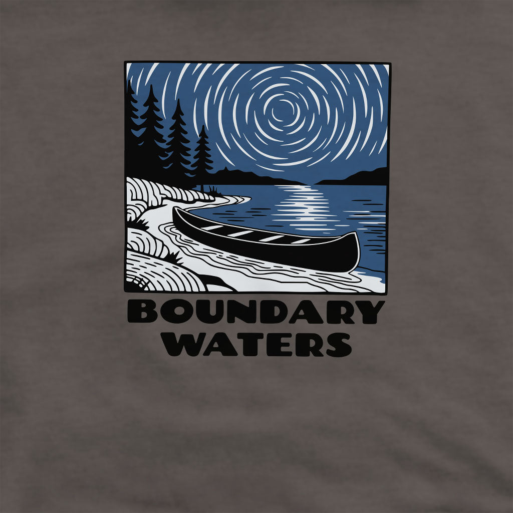 Boundary Waters Canoe Area Wilderness at Night Crewneck Sweatshirt