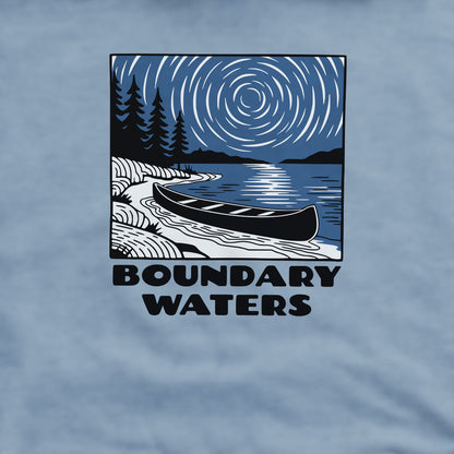 Boundary Waters Canoe Area Wilderness at Night Crewneck Sweatshirt