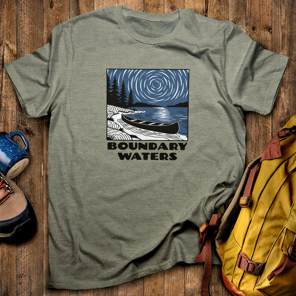 Boundary Waters Canoe Area Wilderness at Night T-Shirt