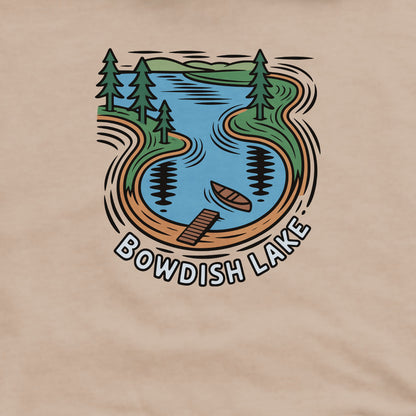 Bowdish Lake Crewneck Sweatshirt Adventure and Outdoors Themed Sweatshirt