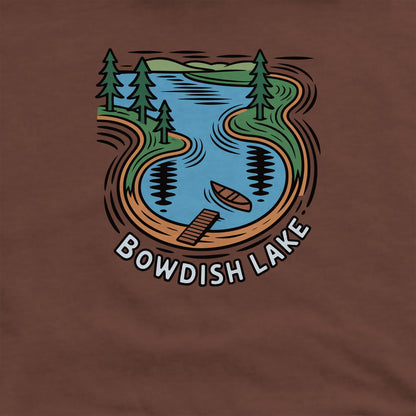Bowdish Lake Crewneck Sweatshirt Adventure and Outdoors Themed Sweatshirt