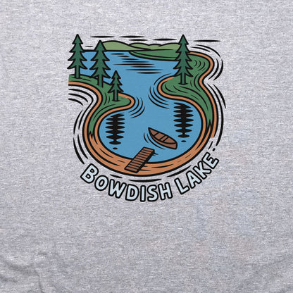 Bowdish Lake Crewneck Sweatshirt Adventure and Outdoors Themed Sweatshirt