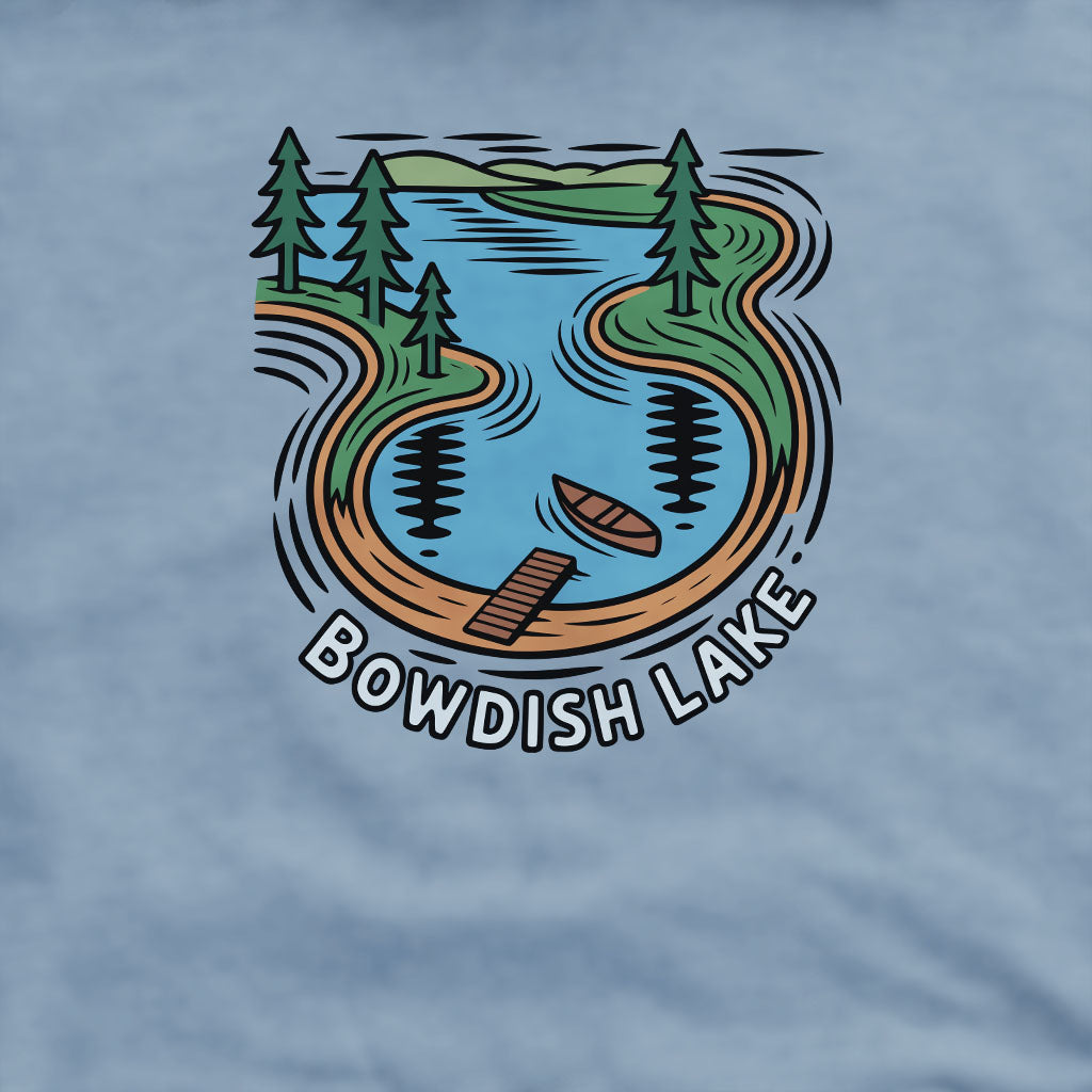 Bowdish Lake Crewneck Sweatshirt Adventure and Outdoors Themed Sweatshirt