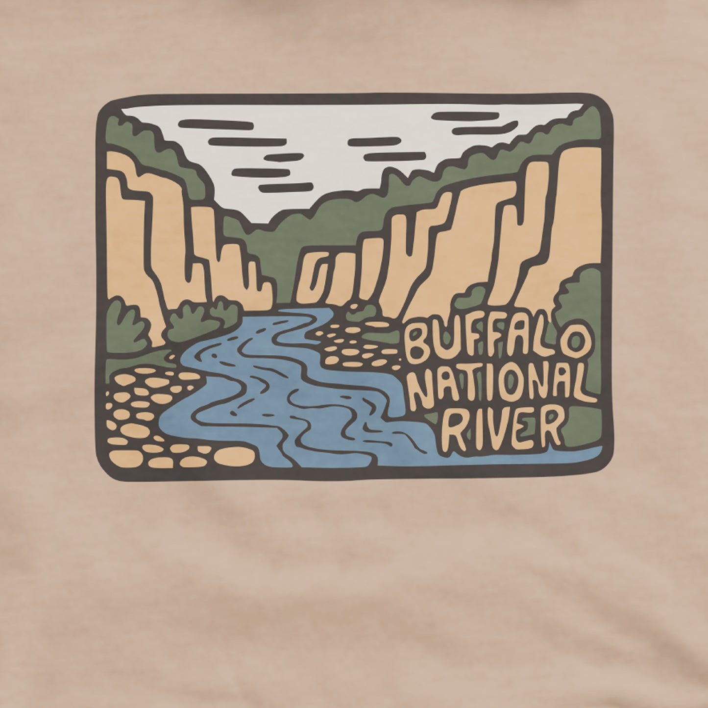 Buffalo National River Hoodie Adventure and Outdoors Themed Hoodie