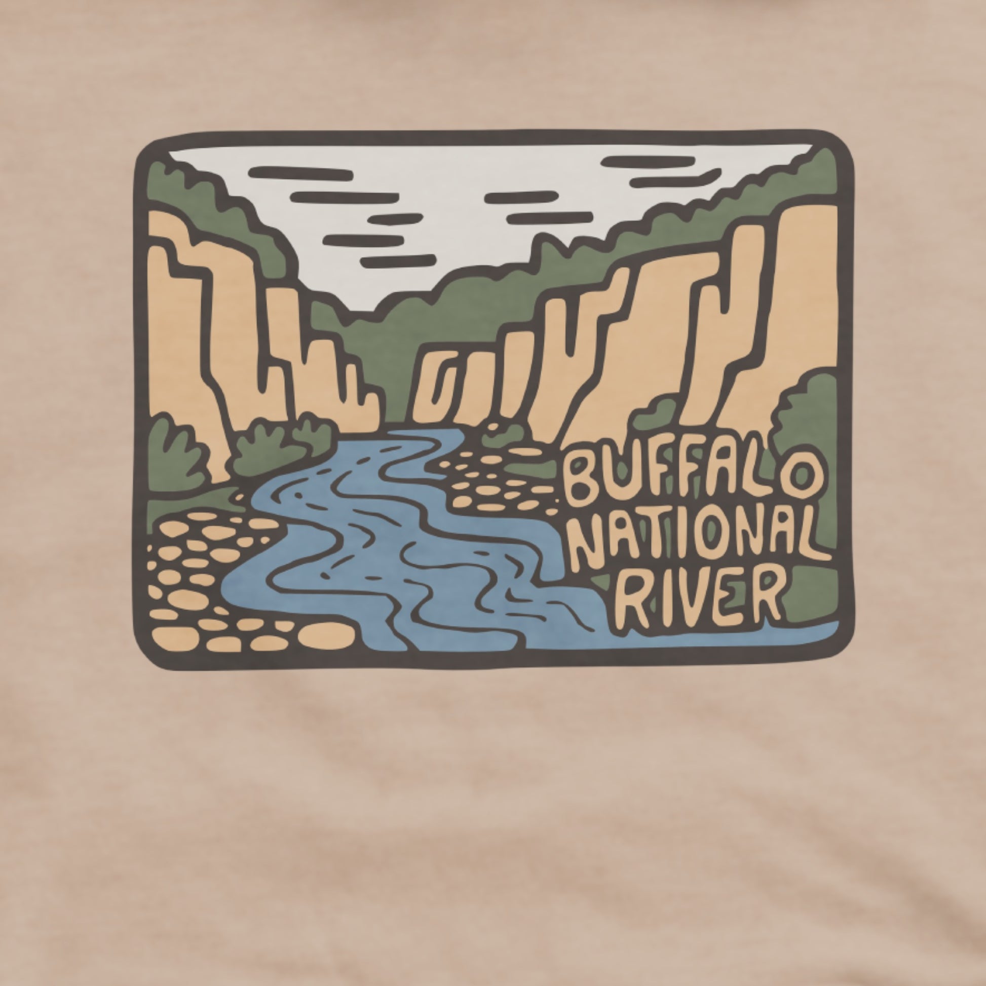Buffalo National River Hoodie Adventure and Outdoors Themed Hoodie