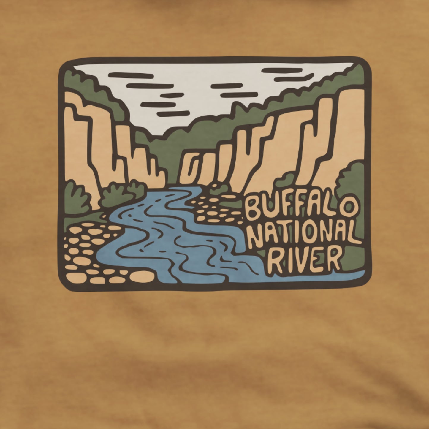 Buffalo National River Hoodie Adventure and Outdoors Themed Hoodie