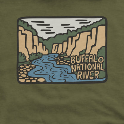 Buffalo National River Hoodie Adventure and Outdoors Themed Hoodie