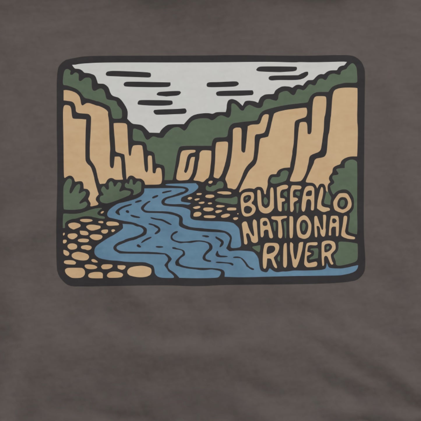 Buffalo National River Hoodie Adventure and Outdoors Themed Hoodie