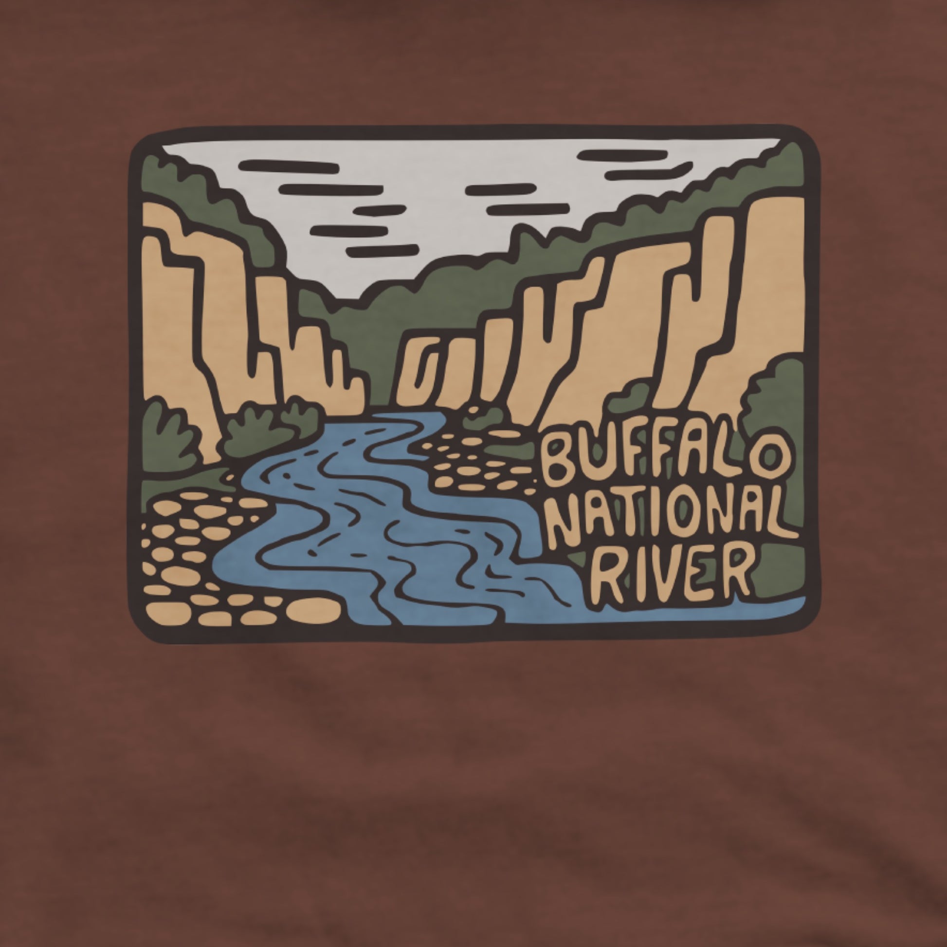 Buffalo National River Hoodie Adventure and Outdoors Themed Hoodie