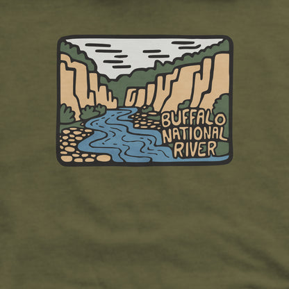 Buffalo National River Crewneck Sweatshirt Adventure and Outdoors Themed Sweatshirt