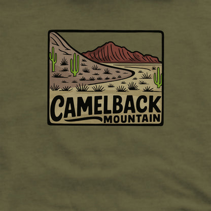 Camelback Mountain Crewneck Sweatshirt Adventure and Outdoors Themed Sweatshirt
