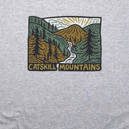 Catskill Mountains Crewneck Sweatshirt Adventure and Outdoors Themed Sweatshirt