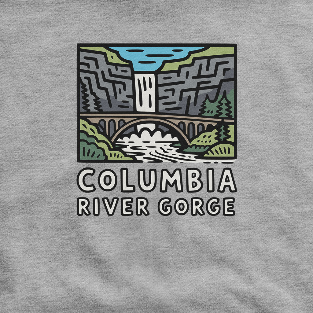 Columbia River Gorge Hoodie Adventure and Outdoors Themed Hoodie