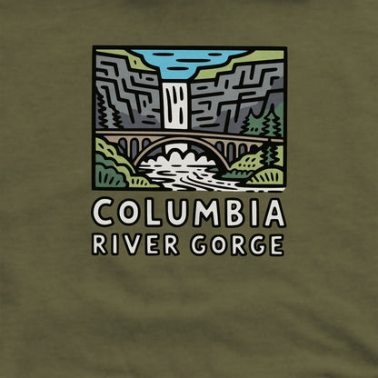 Columbia River Gorge Crewneck Sweatshirt Adventure and Outdoors Themed Sweatshirt