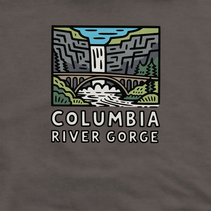 Columbia River Gorge Crewneck Sweatshirt Adventure and Outdoors Themed Sweatshirt