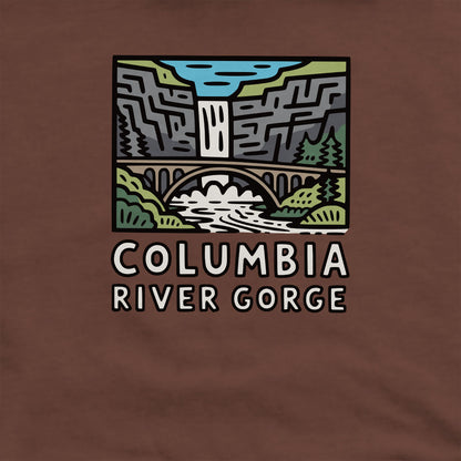 Columbia River Gorge Crewneck Sweatshirt Adventure and Outdoors Themed Sweatshirt