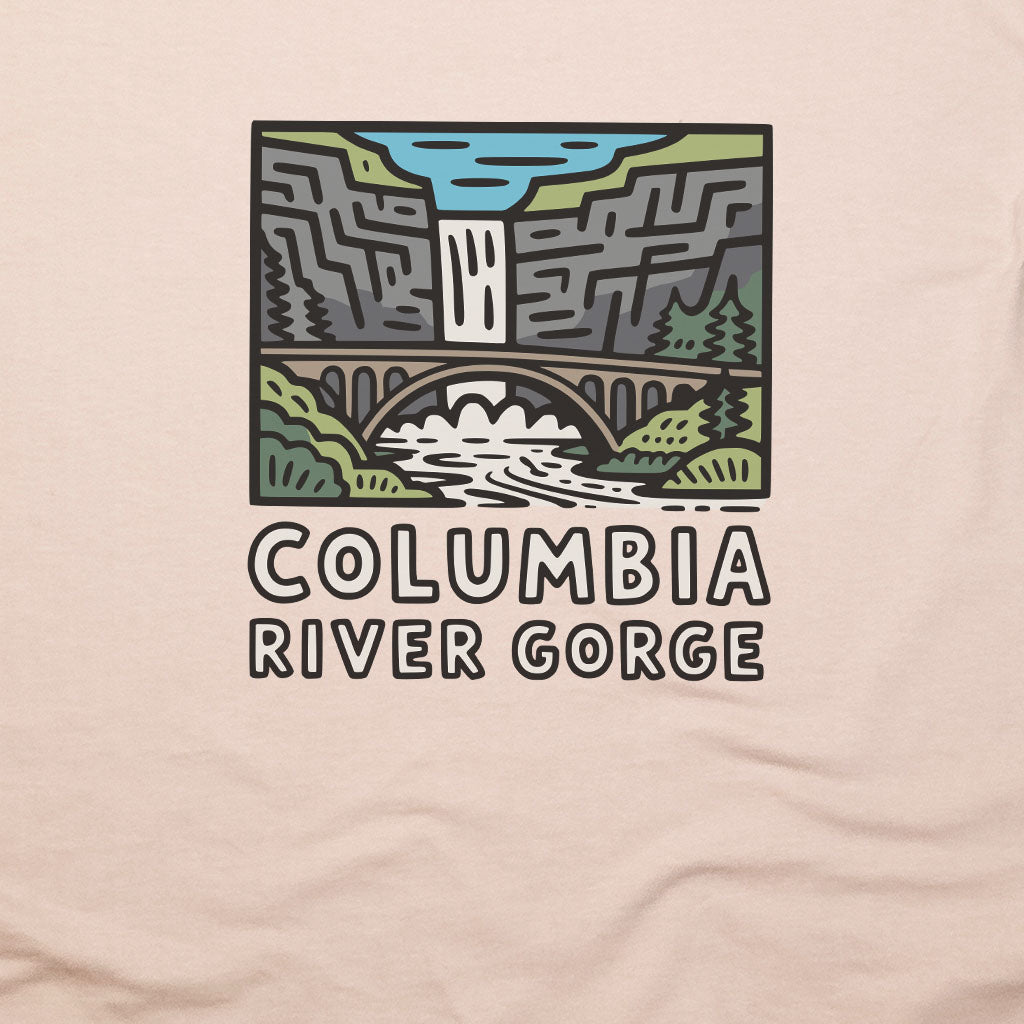 Columbia River Gorge T-Shirt Adventure and Outdoors Themed T-Shirt