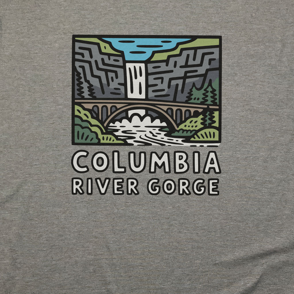 Columbia River Gorge T-Shirt Adventure and Outdoors Themed T-Shirt