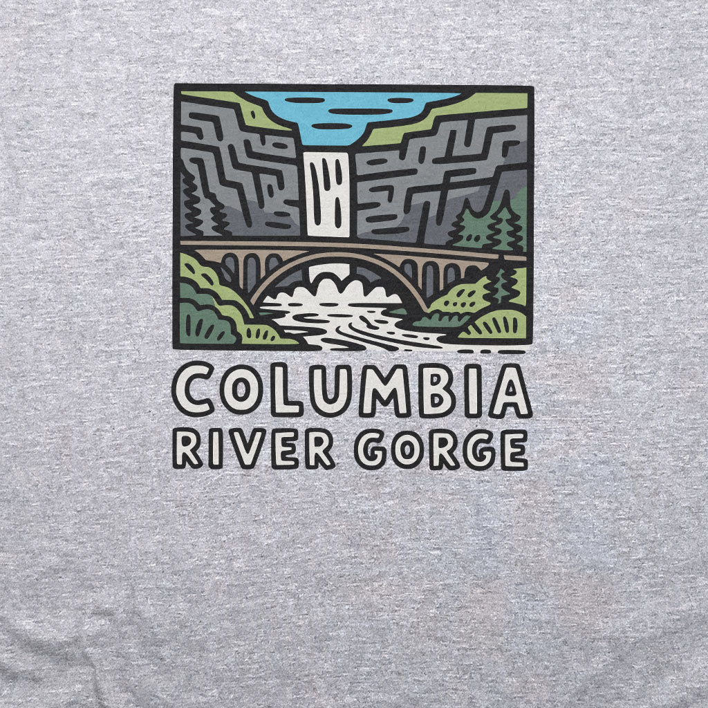 Columbia River Gorge T-Shirt Adventure and Outdoors Themed T-Shirt