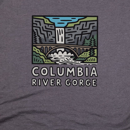 Columbia River Gorge T-Shirt Adventure and Outdoors Themed T-Shirt