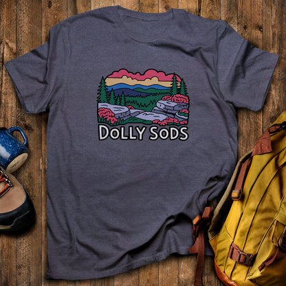 Dolly Sods Wilderness T-Shirt Heather Navy Adventure and Outdoors Themed T-Shirt