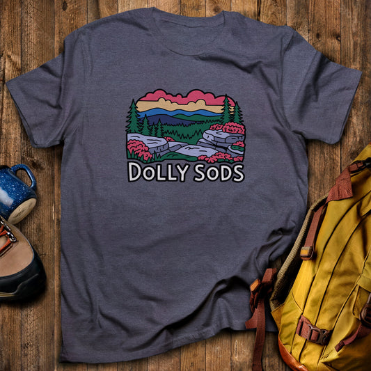 Dolly Sods Wilderness T-Shirt Heather Navy Adventure and Outdoors Themed T-Shirt