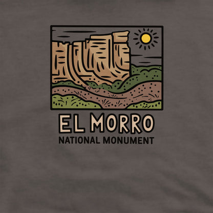 El Morro National Monument Crewneck Sweatshirt Adventure and Outdoors Themed Sweatshirt