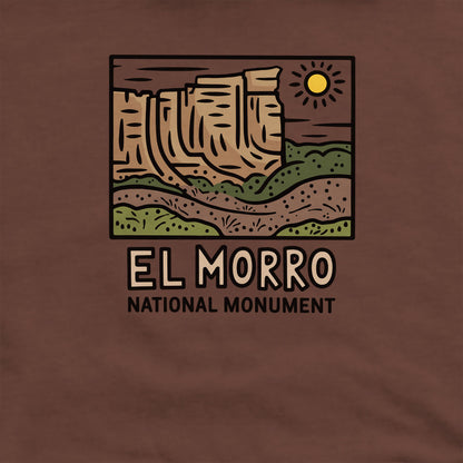 El Morro National Monument Crewneck Sweatshirt Adventure and Outdoors Themed Sweatshirt
