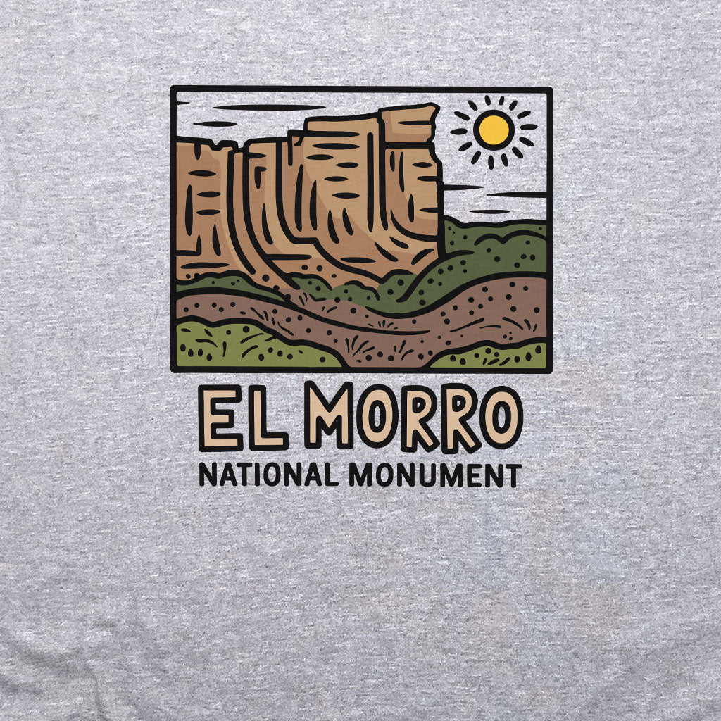 El Morro National Monument Crewneck Sweatshirt Adventure and Outdoors Themed Sweatshirt