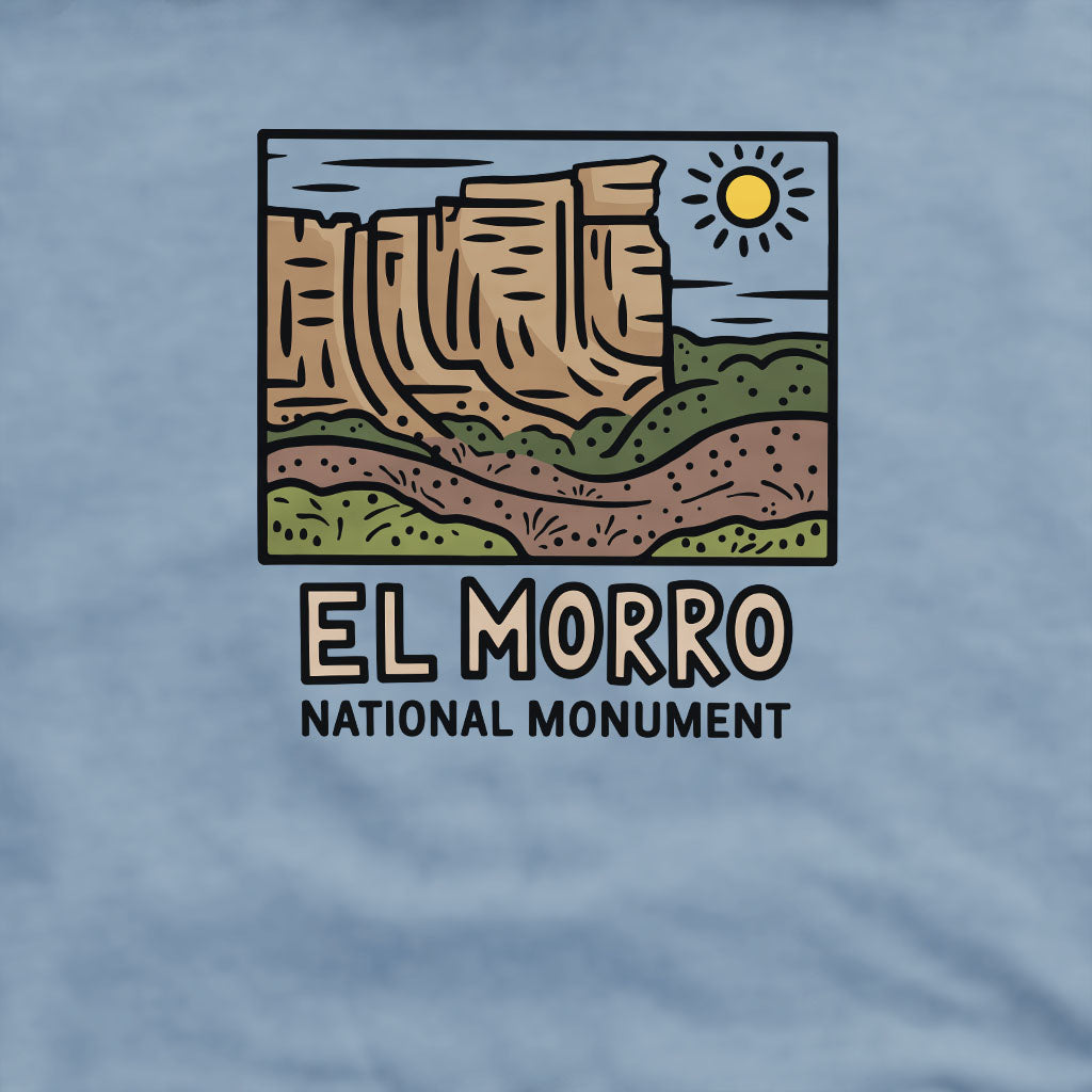 El Morro National Monument Crewneck Sweatshirt Adventure and Outdoors Themed Sweatshirt