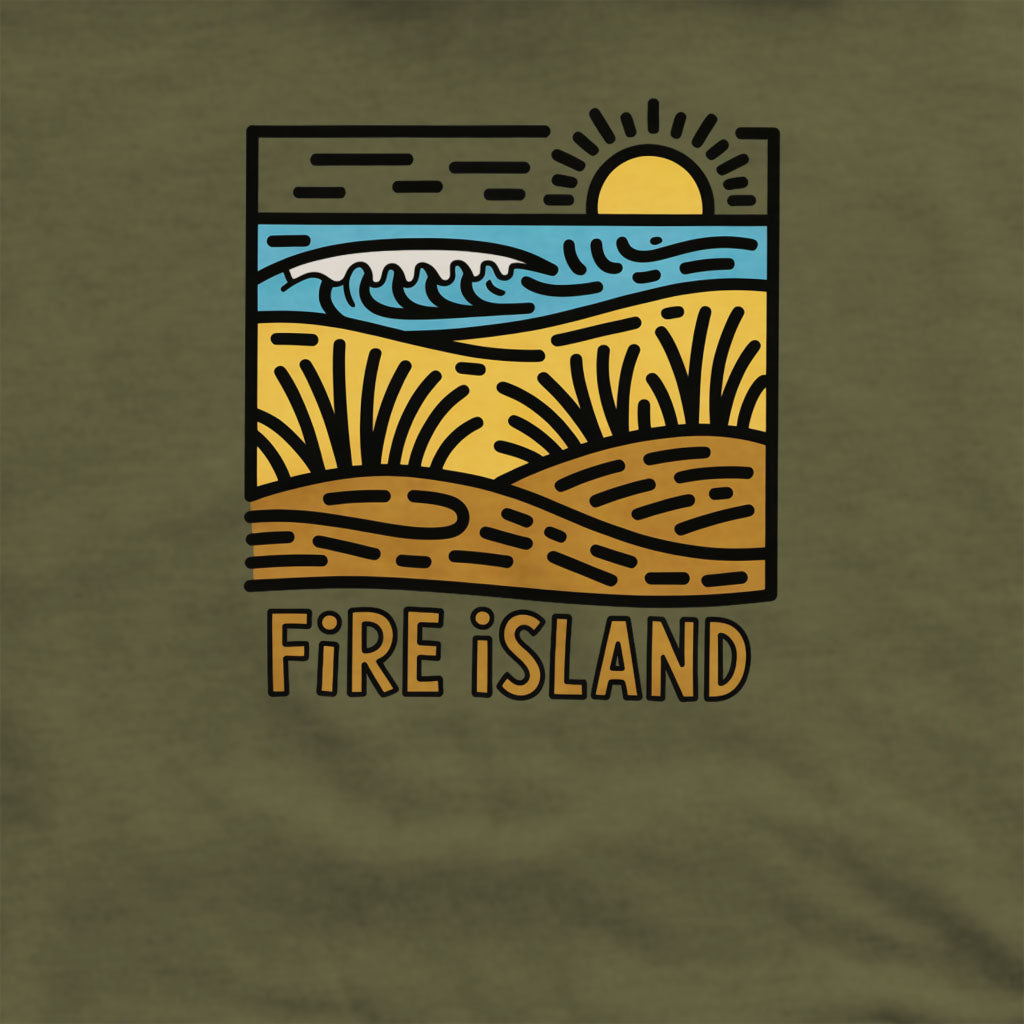 Fire Island National Seashore Crewneck Sweatshirt Adventure and Outdoors Themed Sweatshirt