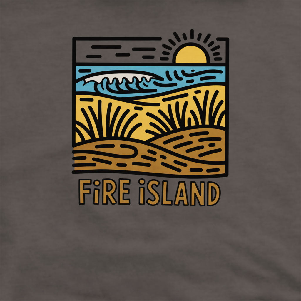 Fire Island National Seashore Crewneck Sweatshirt Adventure and Outdoors Themed Sweatshirt