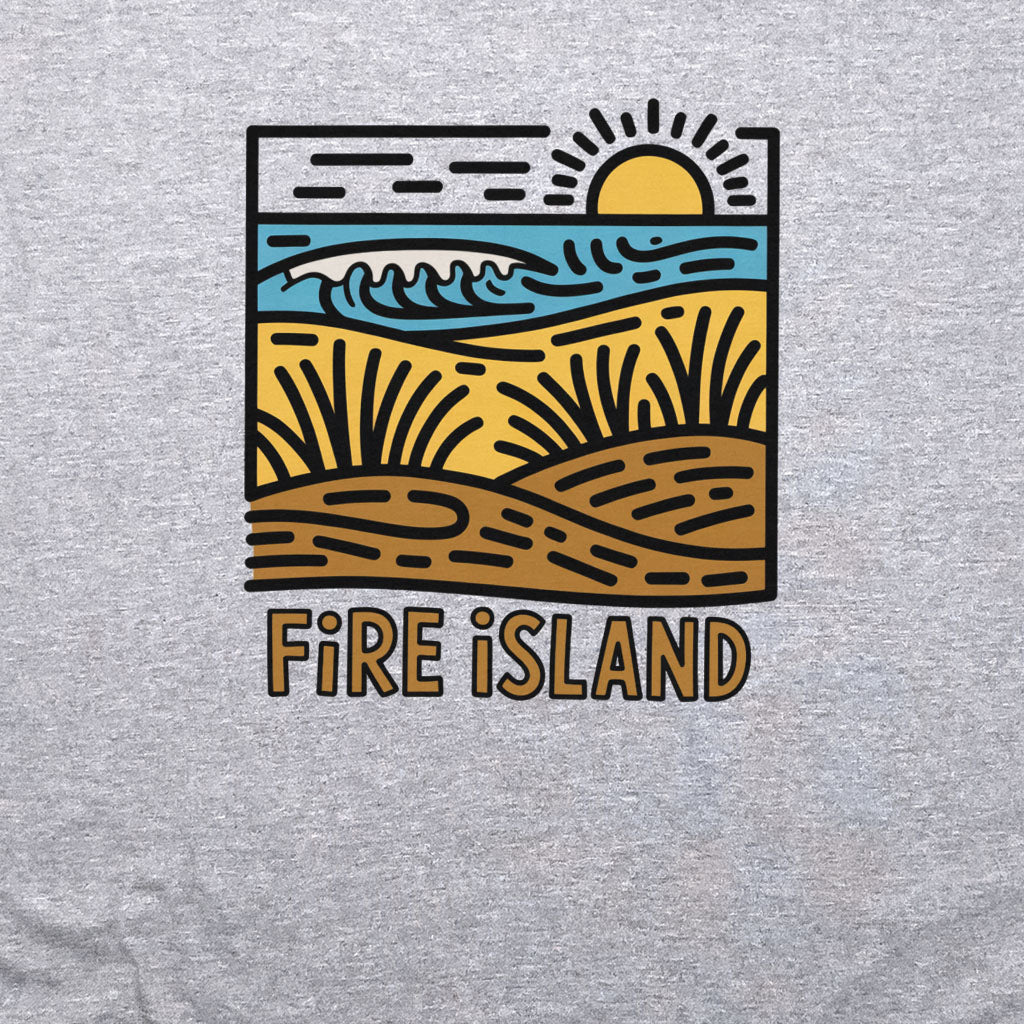 Fire Island National Seashore Crewneck Sweatshirt Adventure and Outdoors Themed Sweatshirt