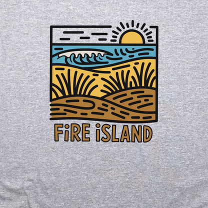 Fire Island National Seashore Crewneck Sweatshirt Adventure and Outdoors Themed Sweatshirt
