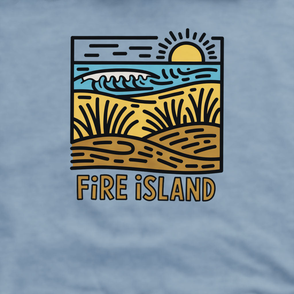 Fire Island National Seashore Crewneck Sweatshirt Adventure and Outdoors Themed Sweatshirt