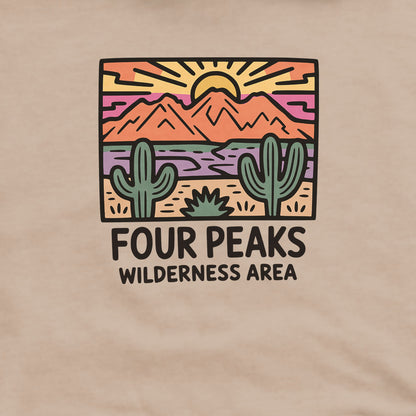 Four Peaks Wilderness Area Hoodie Adventure and Outdoors Themed Hoodie