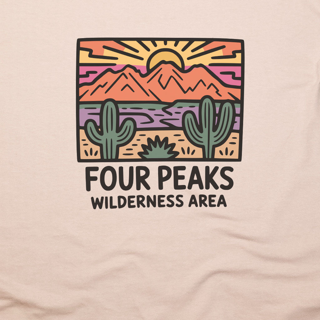 Four Peaks Wilderness Area T-Shirt Adventure and Outdoors Themed T-Shirt
