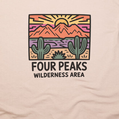 Four Peaks Wilderness Area T-Shirt Adventure and Outdoors Themed T-Shirt