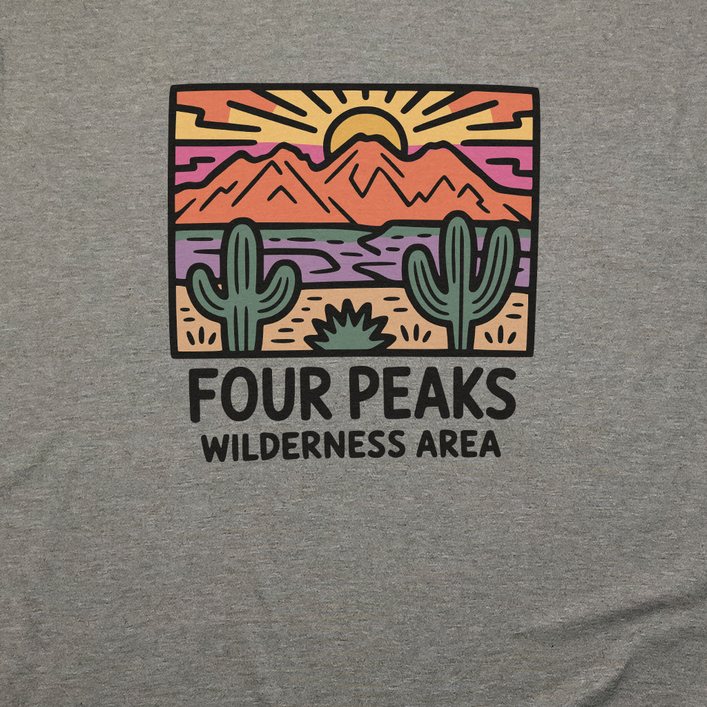 Four Peaks Wilderness Area T-Shirt Adventure and Outdoors Themed T-Shirt