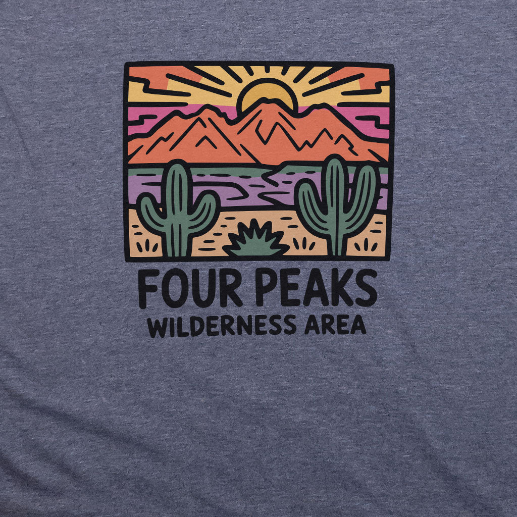 Four Peaks Wilderness Area T-Shirt Adventure and Outdoors Themed T-Shirt