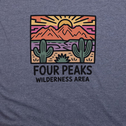 Four Peaks Wilderness Area T-Shirt Adventure and Outdoors Themed T-Shirt