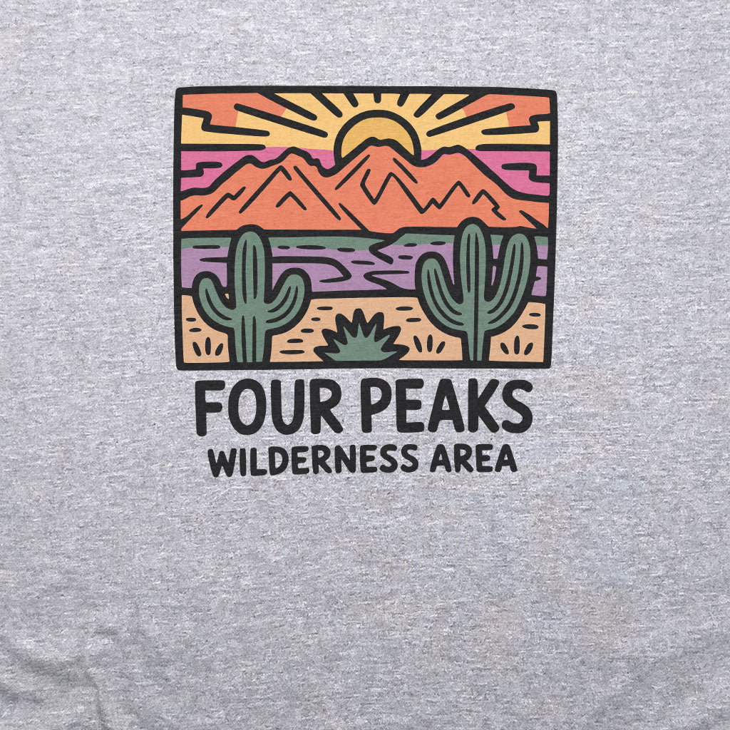Four Peaks Wilderness Area T-Shirt Adventure and Outdoors Themed T-Shirt