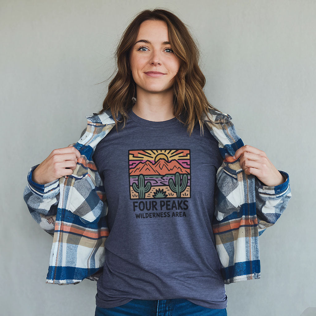 Four Peaks Wilderness Area T-Shirt Adventure and Outdoors Themed T-Shirt