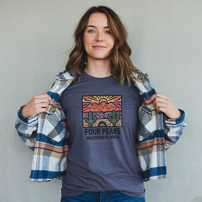 Four Peaks Wilderness Area T-Shirt Adventure and Outdoors Themed T-Shirt
