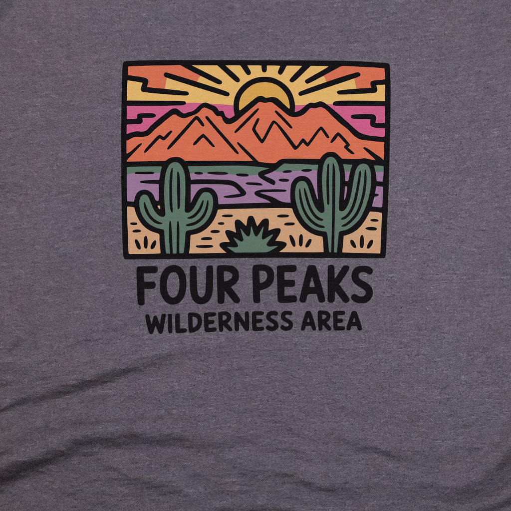 Four Peaks Wilderness Area T-Shirt Adventure and Outdoors Themed T-Shirt