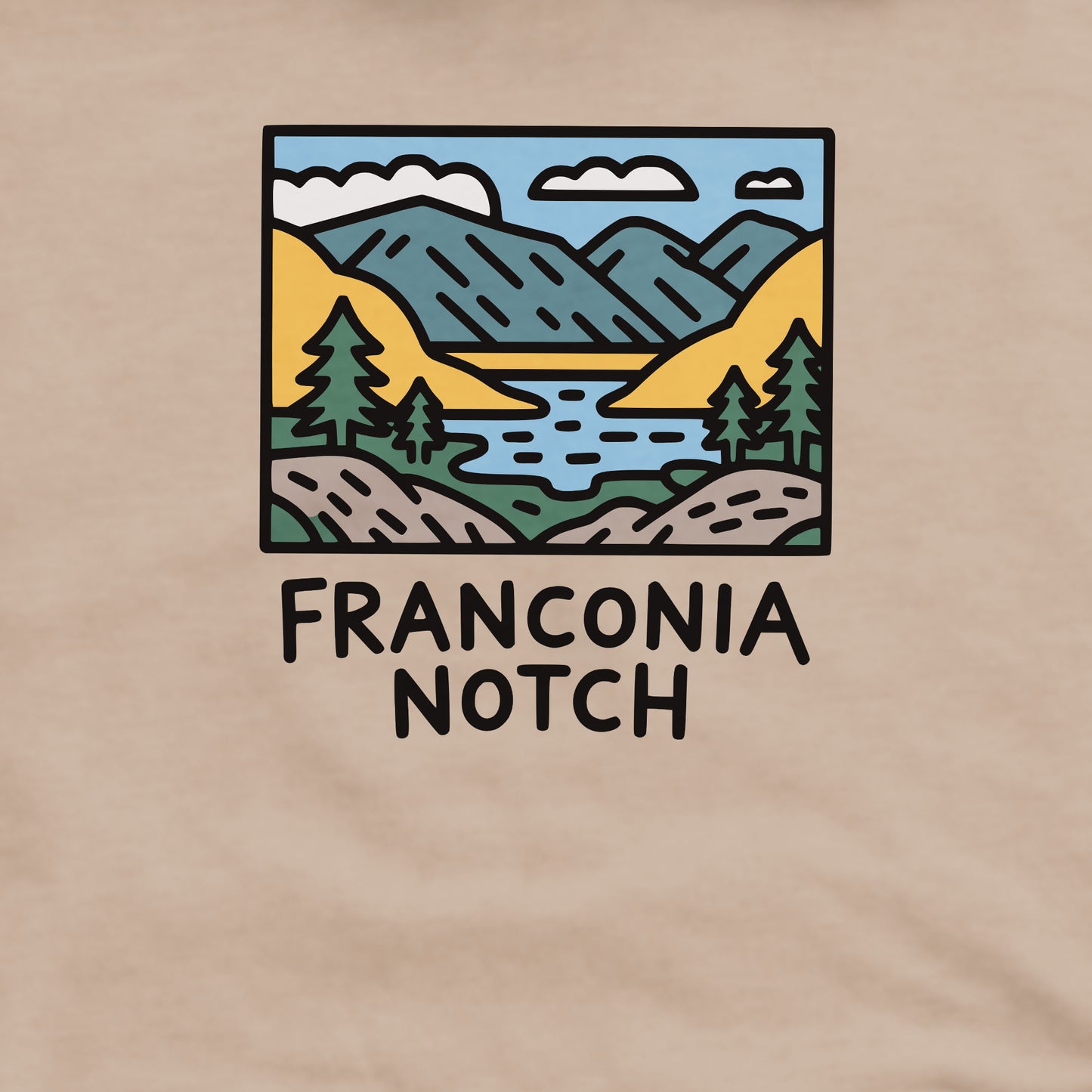 Franconia Notch State Park Crewneck Sweatshirt Adventure and Outdoors Themed Sweatshirt