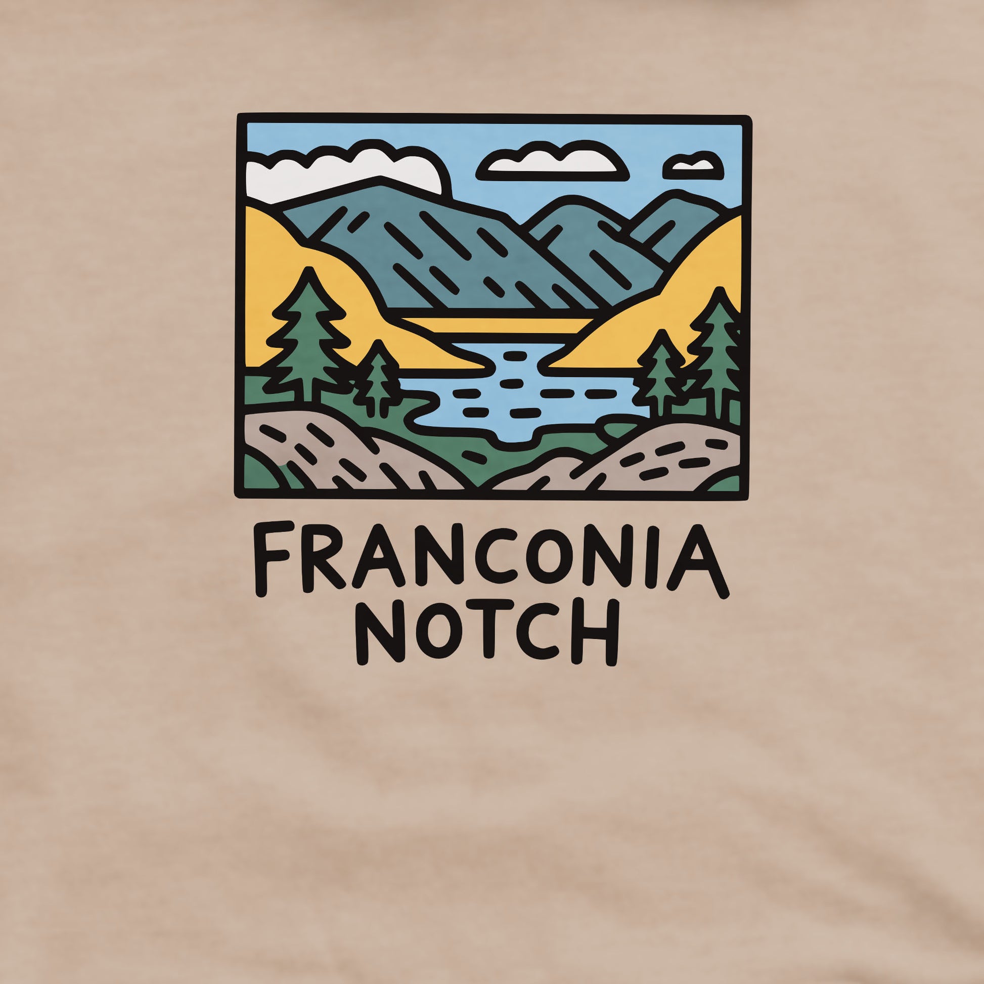 Franconia Notch State Park Crewneck Sweatshirt Adventure and Outdoors Themed Sweatshirt